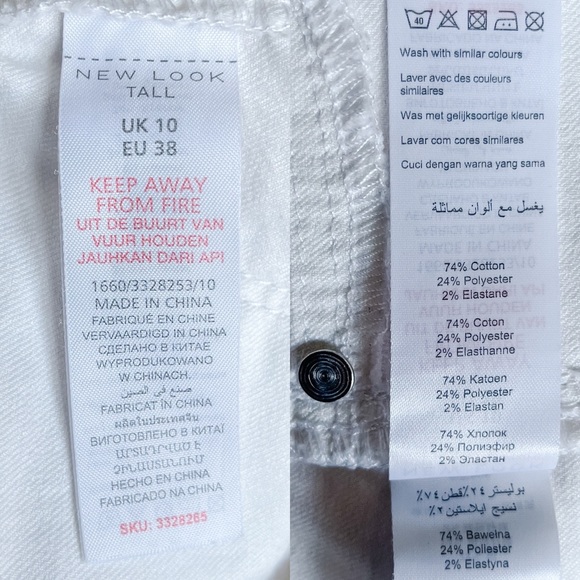 ASOS New Look Hotpant White High-Waisted Women’s Shorts - Picture 4 of 5